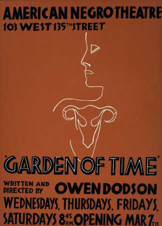 (THEATRE.) DODSON, OWEN. Garden of Time.